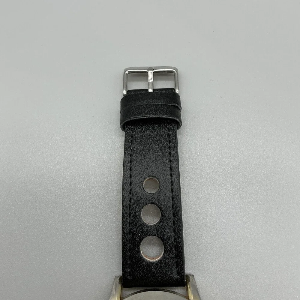 Akribos XXIV AK666XYGB Mens Watch 43mm Moon Phase Leather New Battery